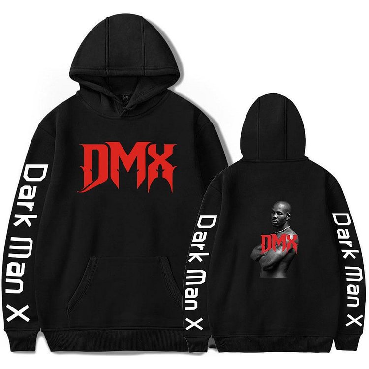 Rapper DMX Printed Hoodie DMX Merch Pullover Hooded Tops-Mayoulove