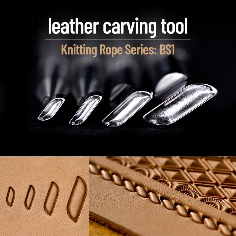Knitting Rope Leathercraft Carving Stamp Tool