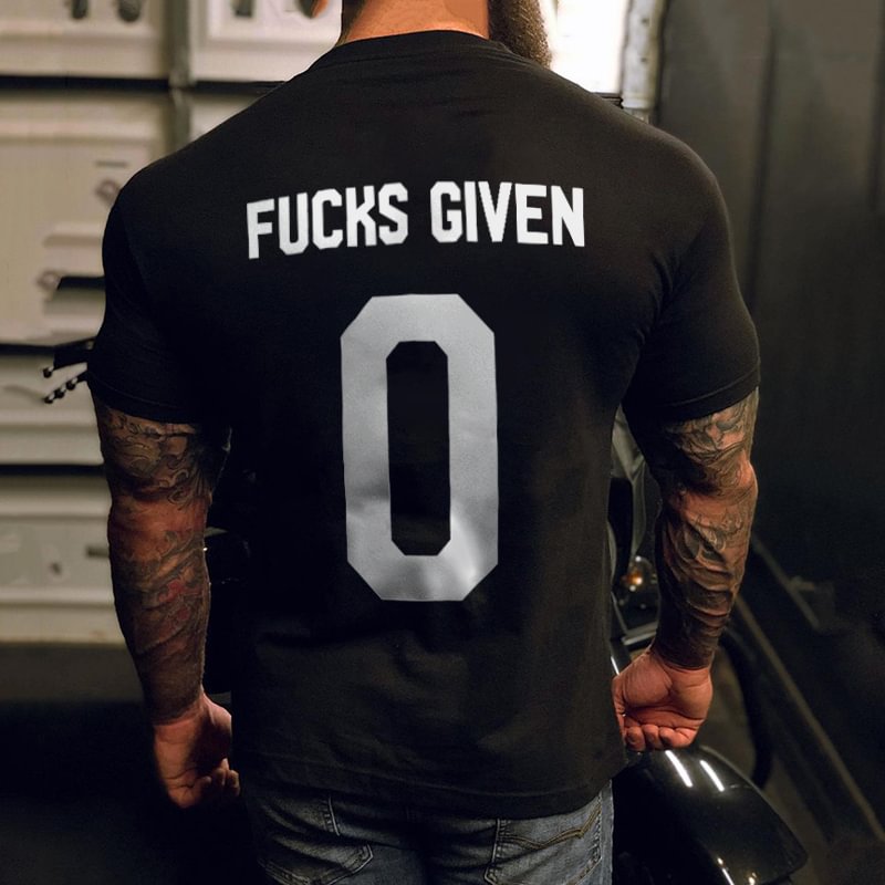 (Sale $17)Livereid Fucks Given 0 Men's T-shirt - Livereid