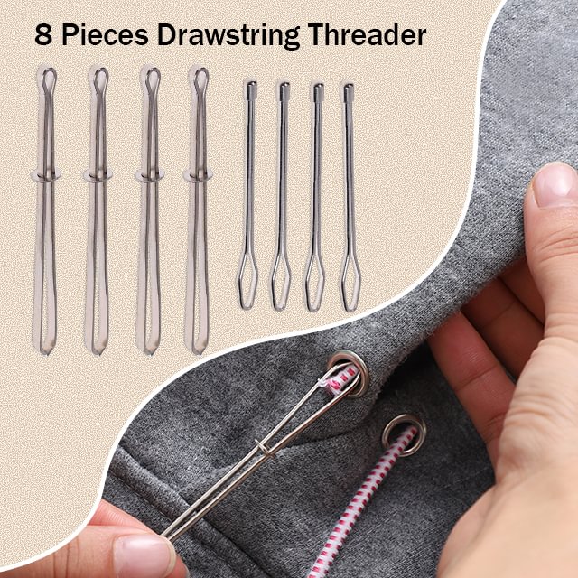 8 Pieces Drawstring Threader