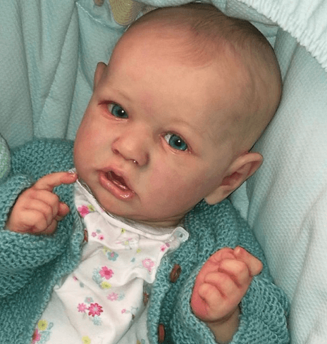 Cute Small Reborns 12 inch Real Lifelike Full Silicone Reborn Baby Doll Girl Corey by Creativegiftss® 2022 -Creativegiftss® - [product_tag]