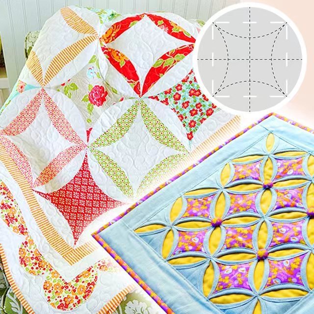 Round 2-in-1 Quilting Template