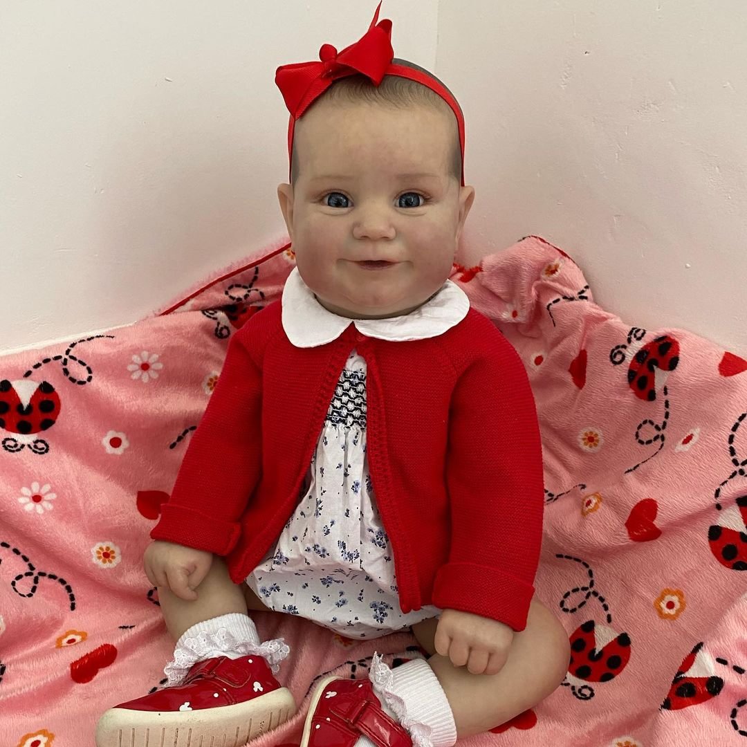 [Christmas Specials]20" Real Lifelike Handmade Silicone Reborn Baby Doll Set,Christmas Gift