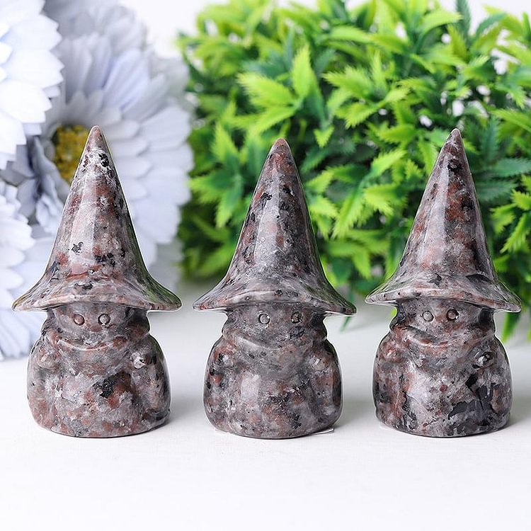 3" Yooperlite Baby Witch Wizard Crystal Carvings for Halloween Crystal wholesale suppliers