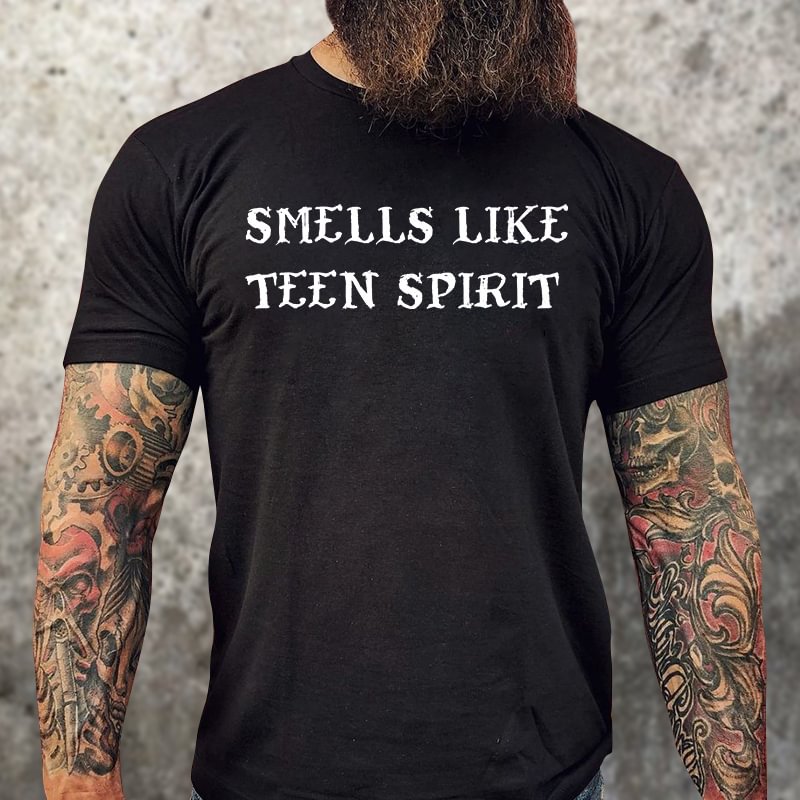 Livereid Smells Like Teen Spirit Printed T-shirt - Livereid