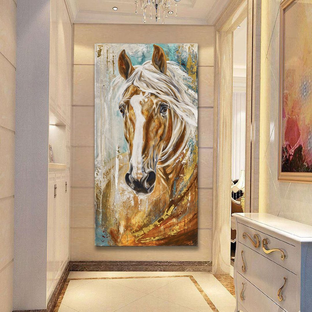 Modern Large Canvas Horse Canvas Wall Art