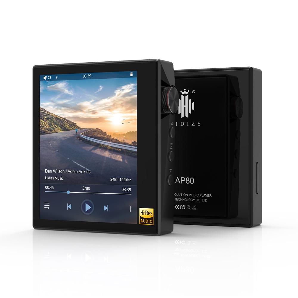Gray HIDIZS AP80 PRO Hi-Res Bluetooth MP3 Player Lossless Music Player with Full Touch Screen Portable High Resolution Digital Audio Player with LDAC/aptX/FLAC/DSD