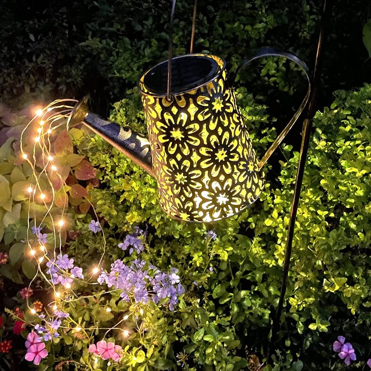 Solar Waterfall Lights,Metal Waterproof Garden Lights Decorations - Sean - Codlins