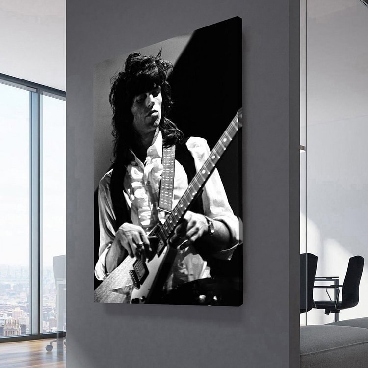 The Rolling Stones keith richards 1969 Canvas Wall Art