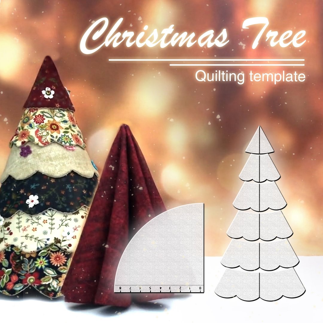 Handmade Christmas Tree Quilting Set (7PCS) —With  Tutorial