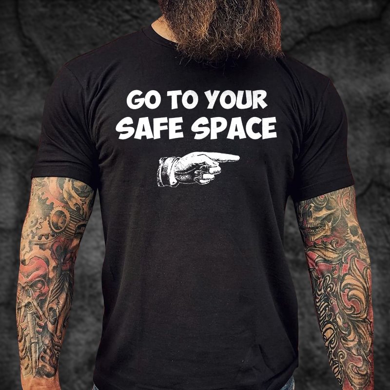 Livereid Go To Your Safe Space Printed T-shirt - Livereid