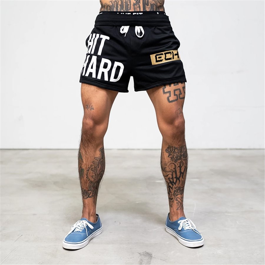 Summer Men's Fitness Breathable Mesh Shorts-VESSFUL
