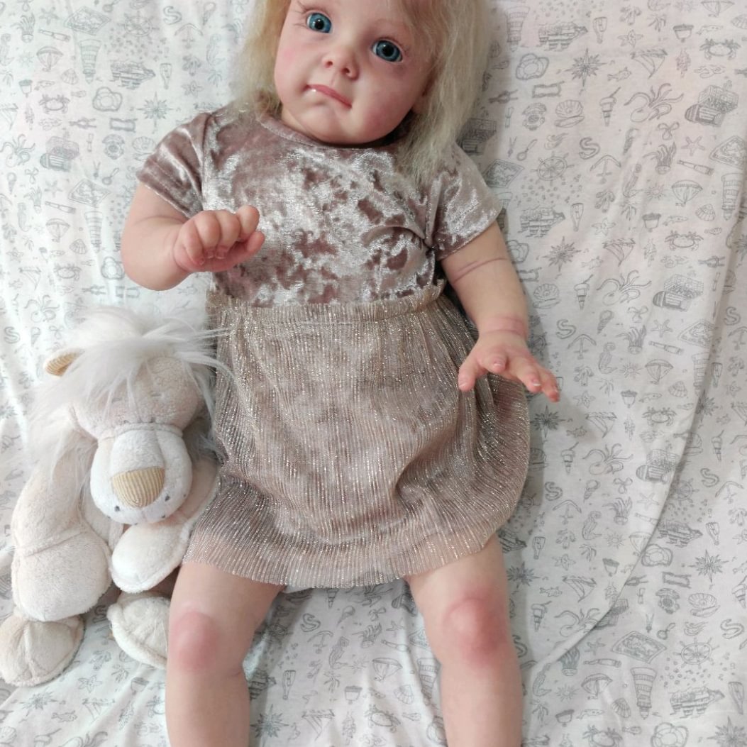  17'' Real Lifelike Reborn Baby Cute Girl Doll Quinn - Reborndollsshop.com-Reborndollsshop®
