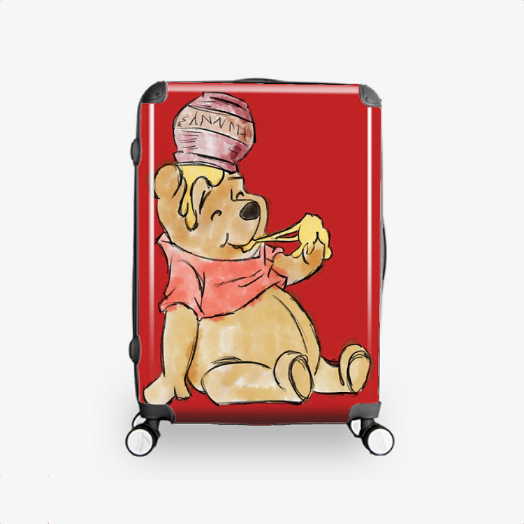 Pooh Bear Watercolor, Winnie the Pooh Hardside Luggage