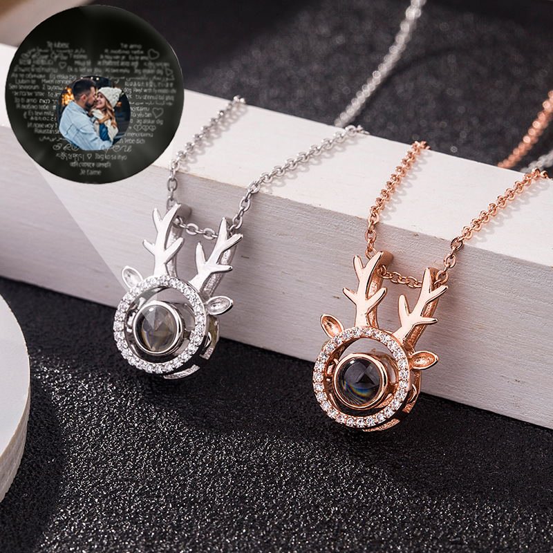 100 Languages Projection Necklaces - Antlers