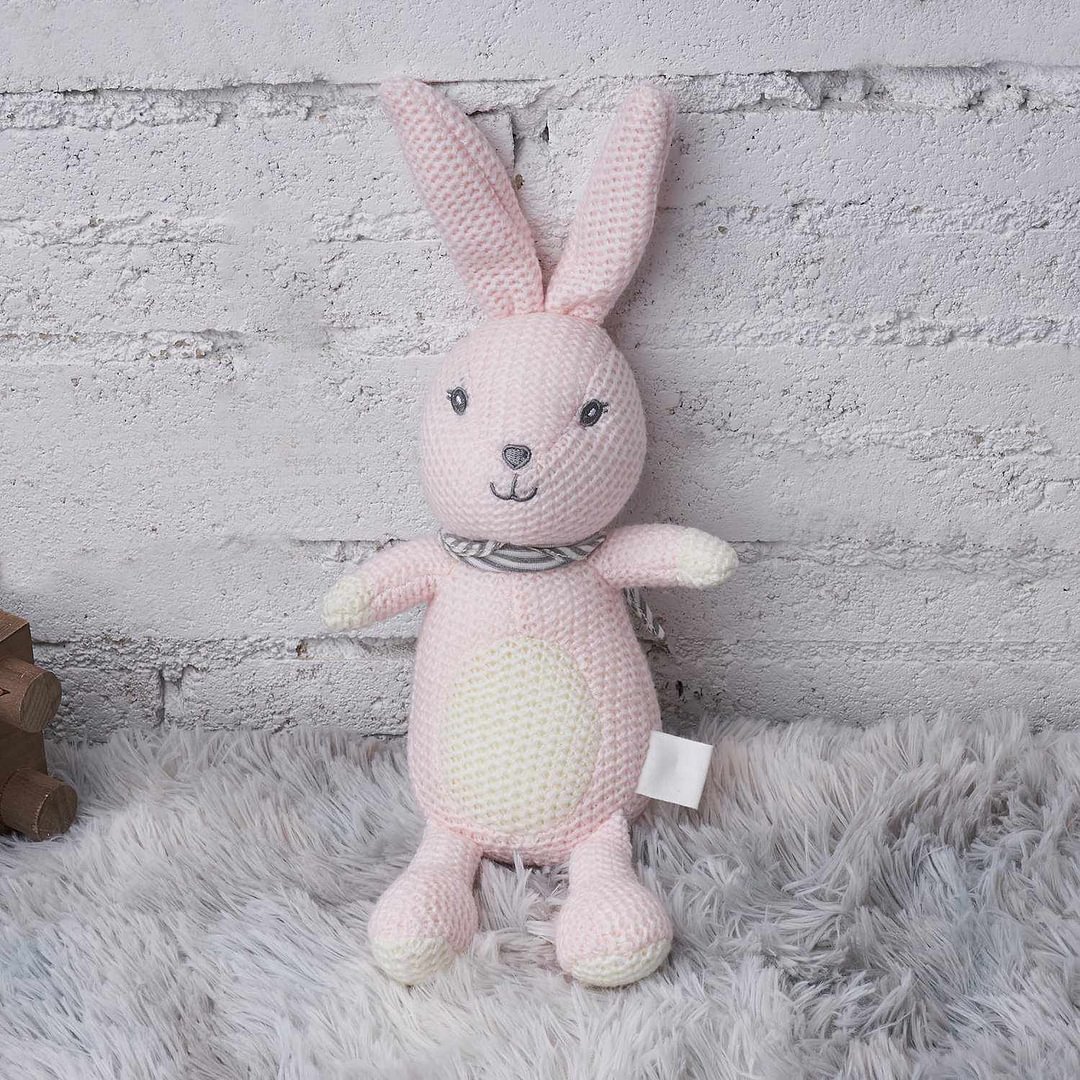 Reborns Accessories Calming Toy Knitted Doll-Best companionship for Baby-Pink Rabbit 2022 -Creativegiftss® - [product_tag]