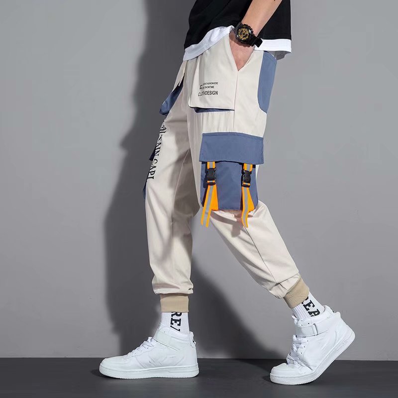 Cargo Trousers Function Korean Style Loose-fitting Casual Trousers / Techwear Club / Techwear