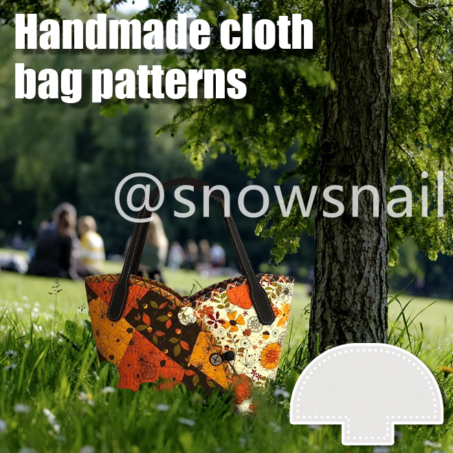 Cute Handmade Cloth bag Pattern Template