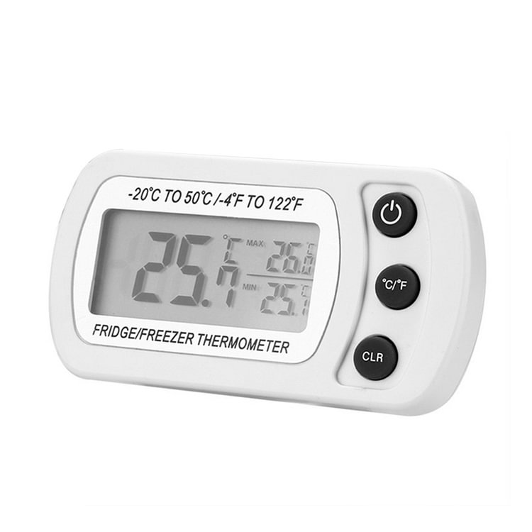 Waterproof Digital Refrigerator Thermometer Fridge Freezer with Magnet Hook