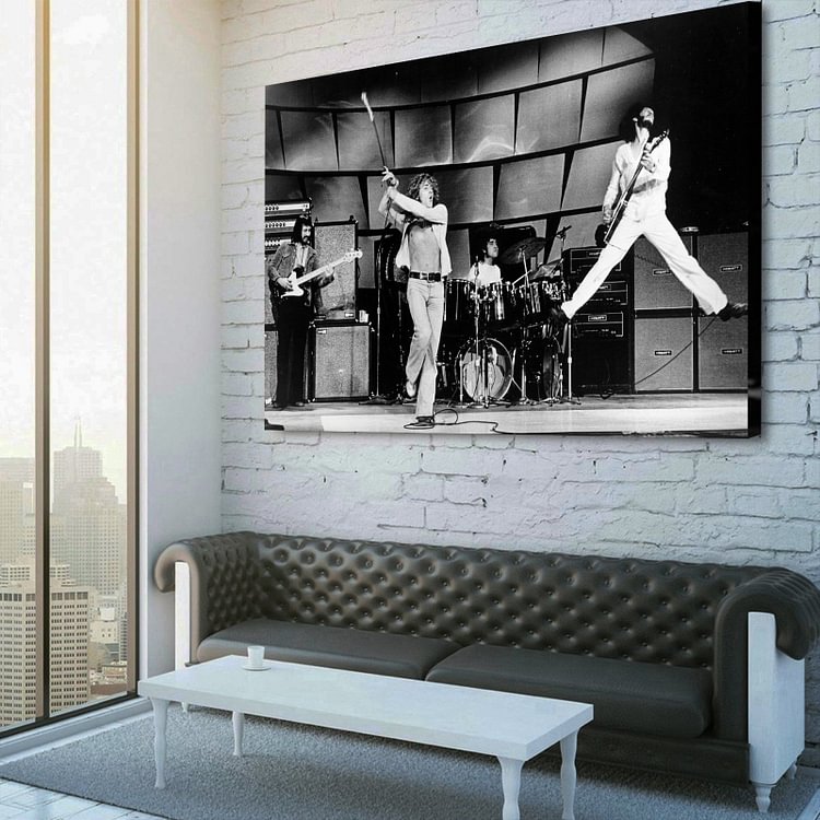 The Who On The Stage  Performed 1973 Canvas Wall Art