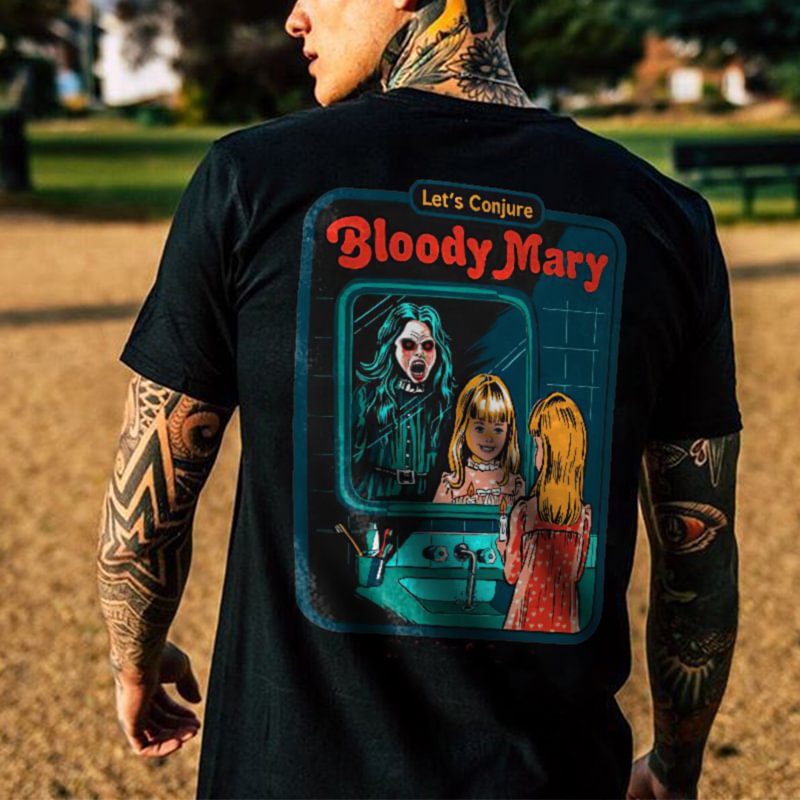 Cloeinc  Let's Conjure Bloody Mary Printed Men's T-shirt Designer - Cloeinc