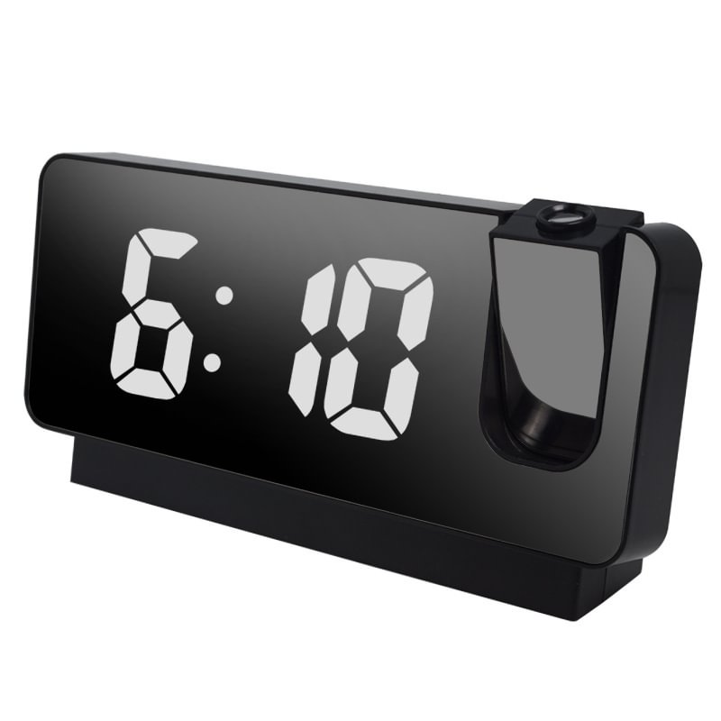 Projection Digital Alarm Clock for Ceiling,Wall,Bedroom,USB Powered Angle Adjustable