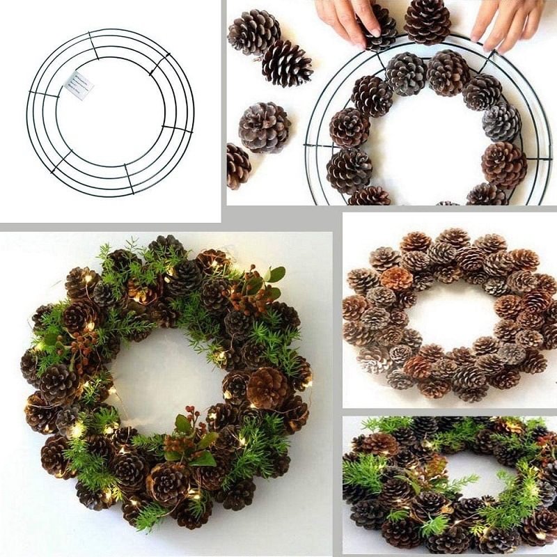 Wire Wreath Frame Wire Wreath Making Rings Green
