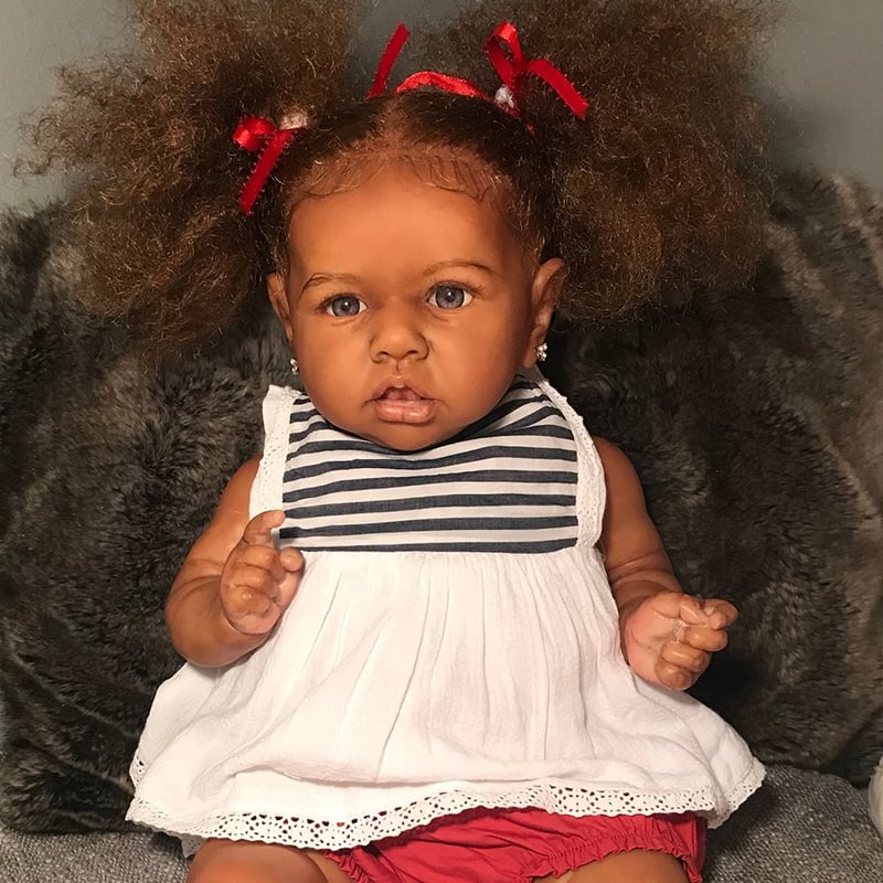 African American 12'' Handmade Amari Reborn Baby Toddler Doll Girl by Creativegiftss® New Toys & Collectibles -Creativegiftss® - [product_tag]