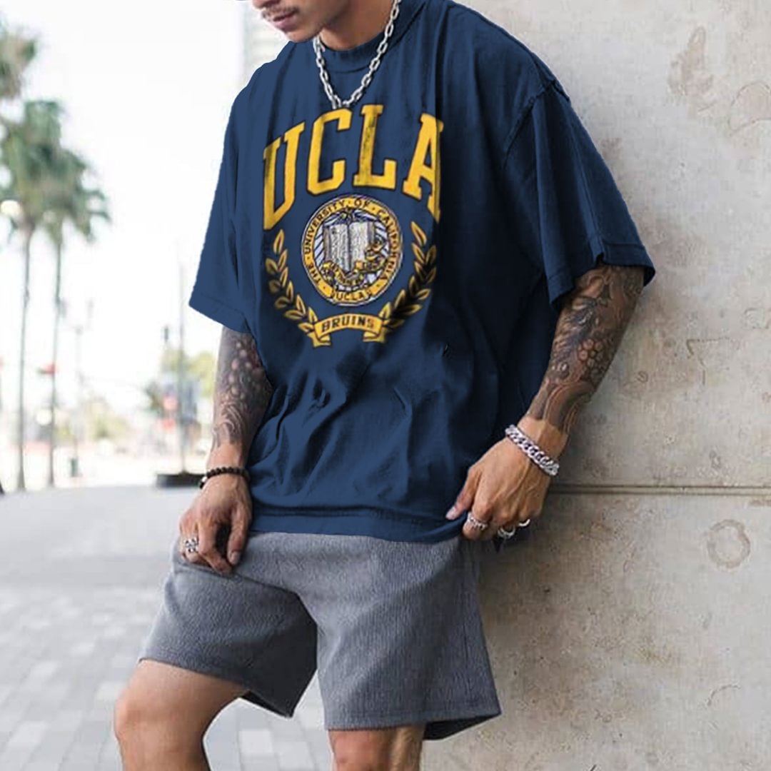 Mens UCLA University Print T-shirt / [blueesa] /