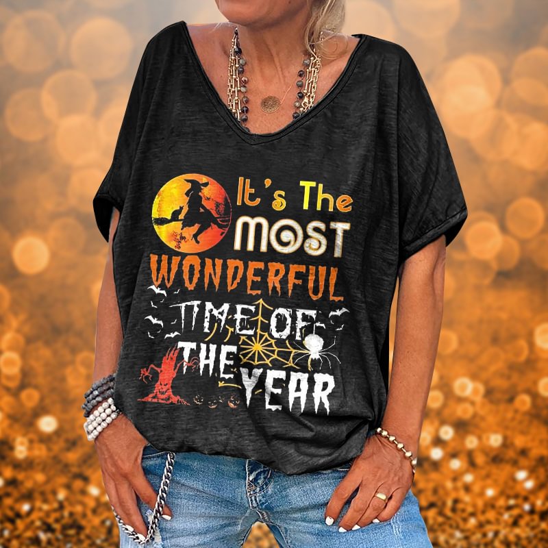 It's Most Wonderful Time Of The Year Printed T-shirt