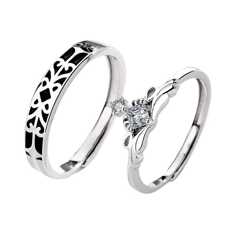 Princess and Knight Adjustable Couple Rings