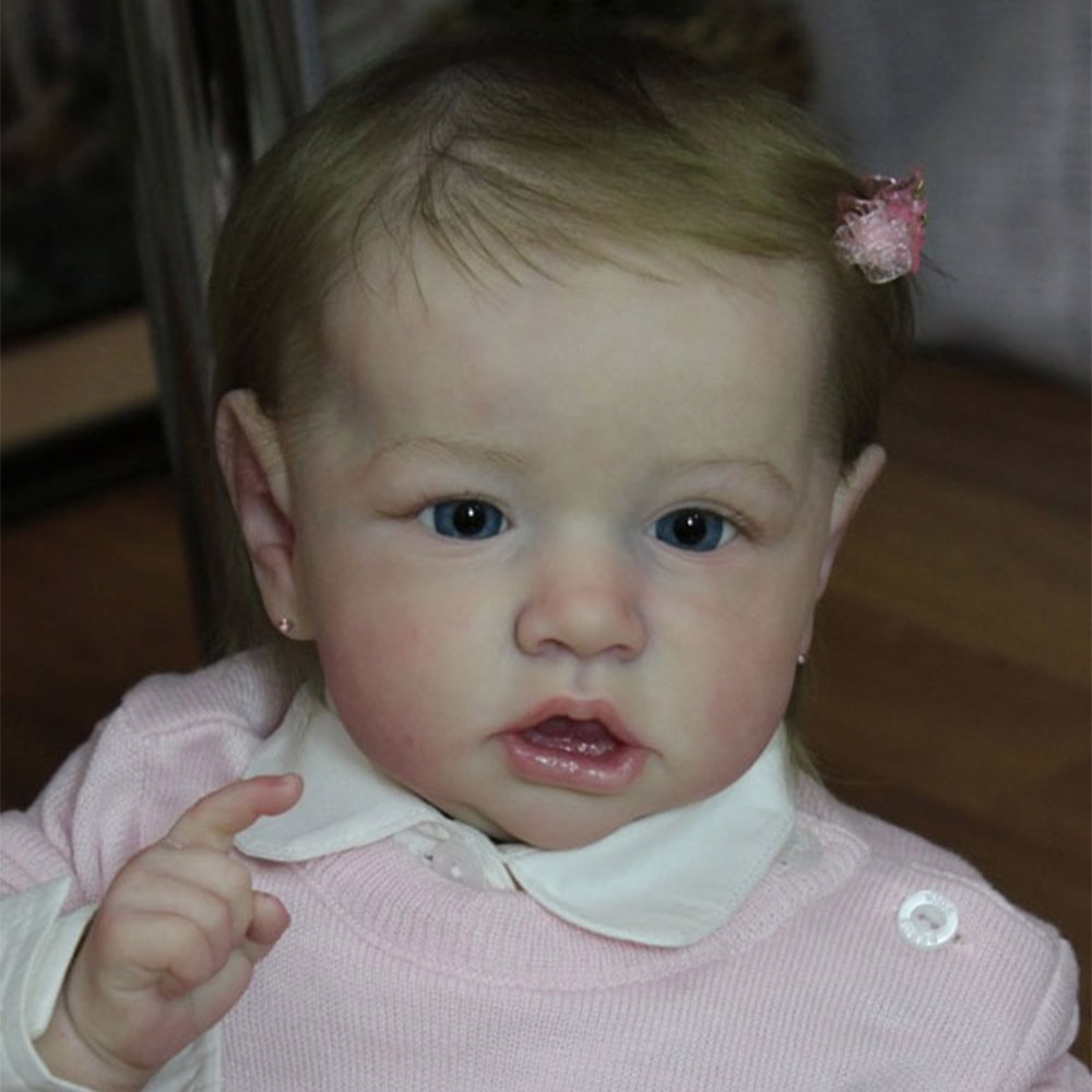 12'' Reborn Doll  Silicone Babies Girl Betty with Beautiful Blue Eyes Sparkling New Washable Realistic Newborns