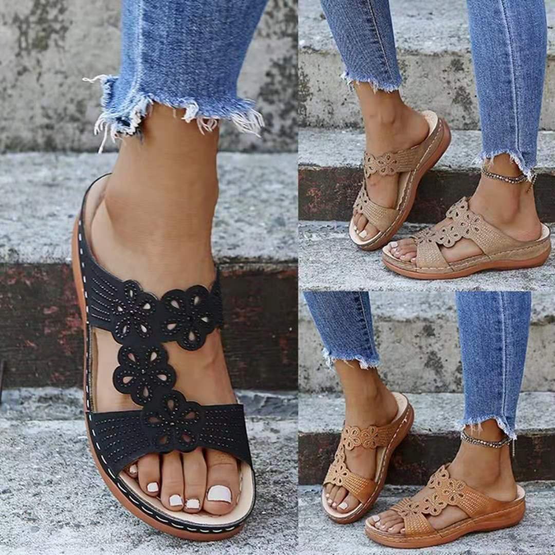 Summer Sandals Soft Bottom Fashion Shoes Female Wedges Shoes with Heels Sandals Outdoor Beach Chaussure Femme Sandals - vzzhome