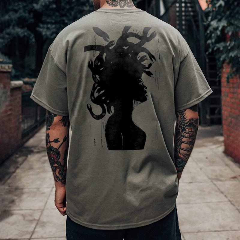 UPRANDY Snake character printed designer round neck T-shirt -  UPRANDY
