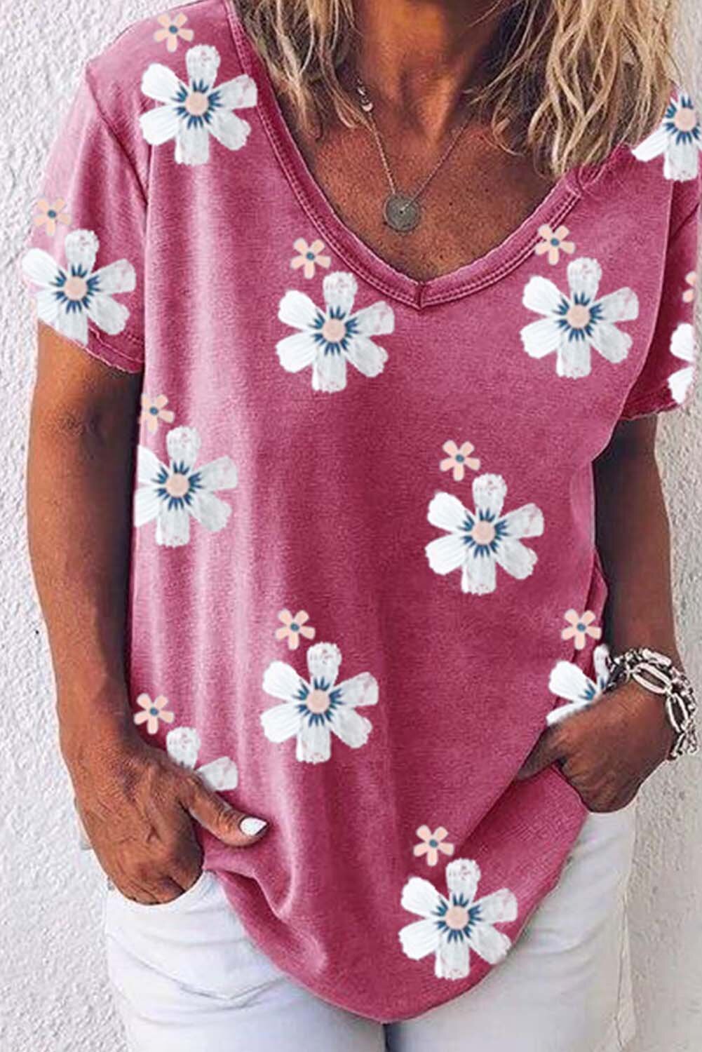 Women's T-shirts Floral Print T-shirt