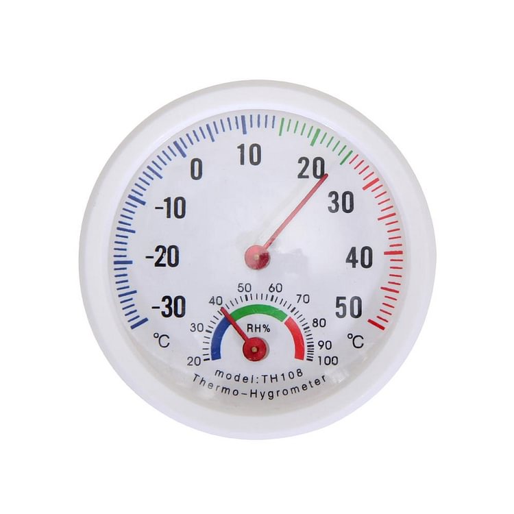 Mini Bell-shaped Scale Thermometer and Hygrometer for Home or Office