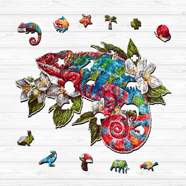 Chameleon Wooden Jigsaw Puzzle
