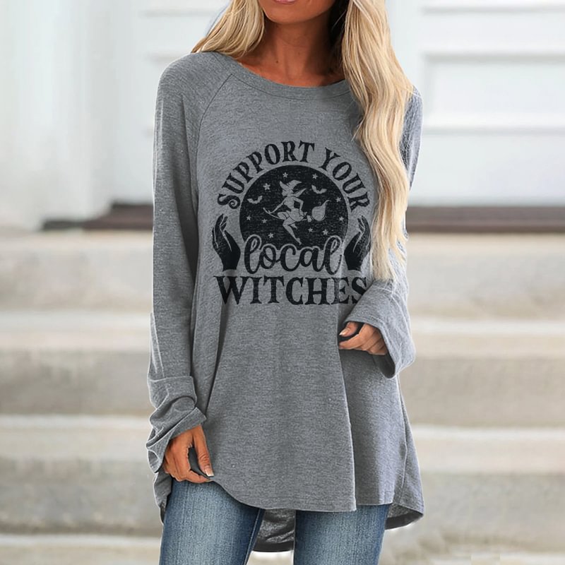 Support Your Local Witches Printed T-shirt