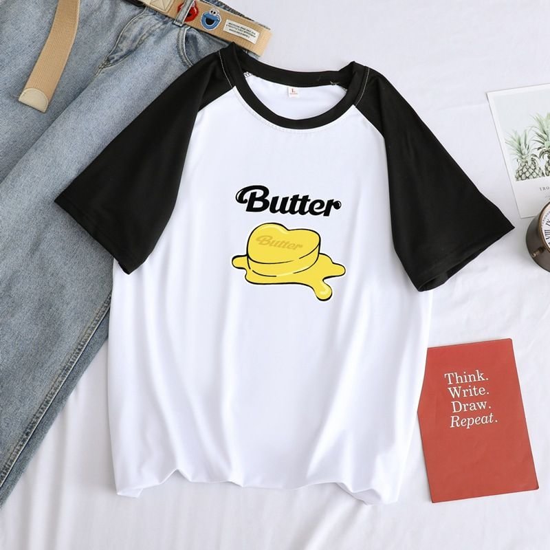 방탄소년단 Butter Colorblock T-shirt