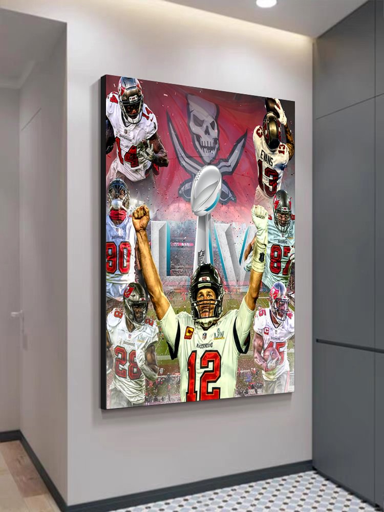 The Tampa Bay Buccaneers: 2021 Super Bowl Champions Canvas Wall Art