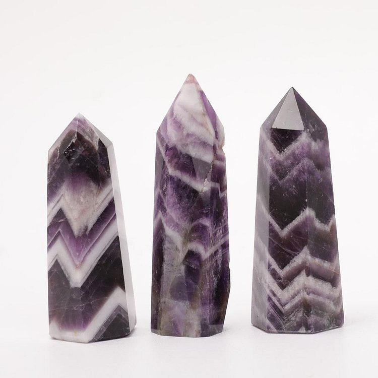 Set of 3 Dream Amethyst Towers Points Bulk Crystal wholesale suppliers