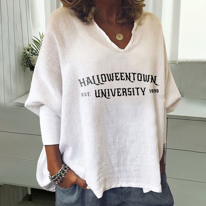 Halloweentown Est. University 1998 Printed Long Sleeves T-shirt
