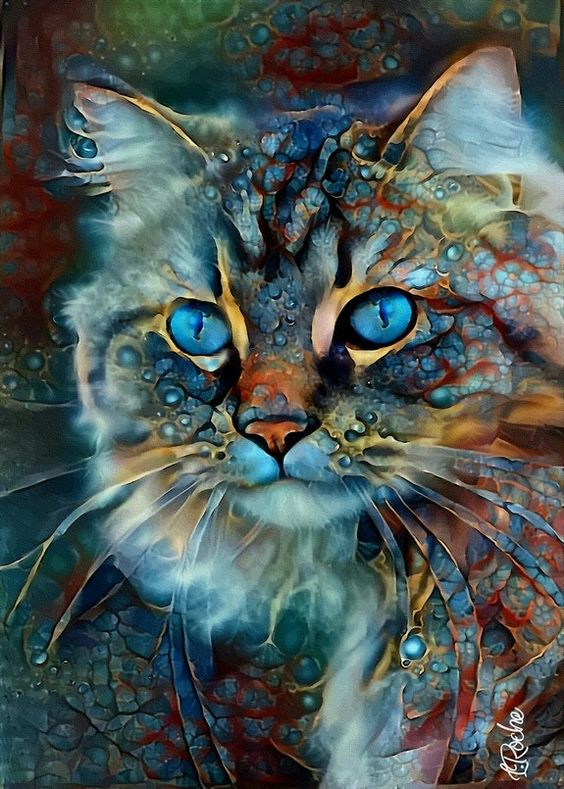 JEFFPUZZLE™-JEFFPUZZLE™ Blue eye cat Jigsaw Puzzle
