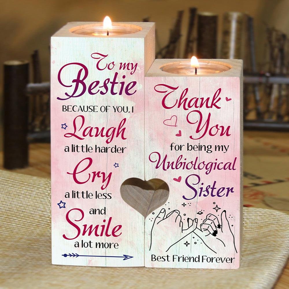 To My Bestie - Best Friend Forever - Candle Holder