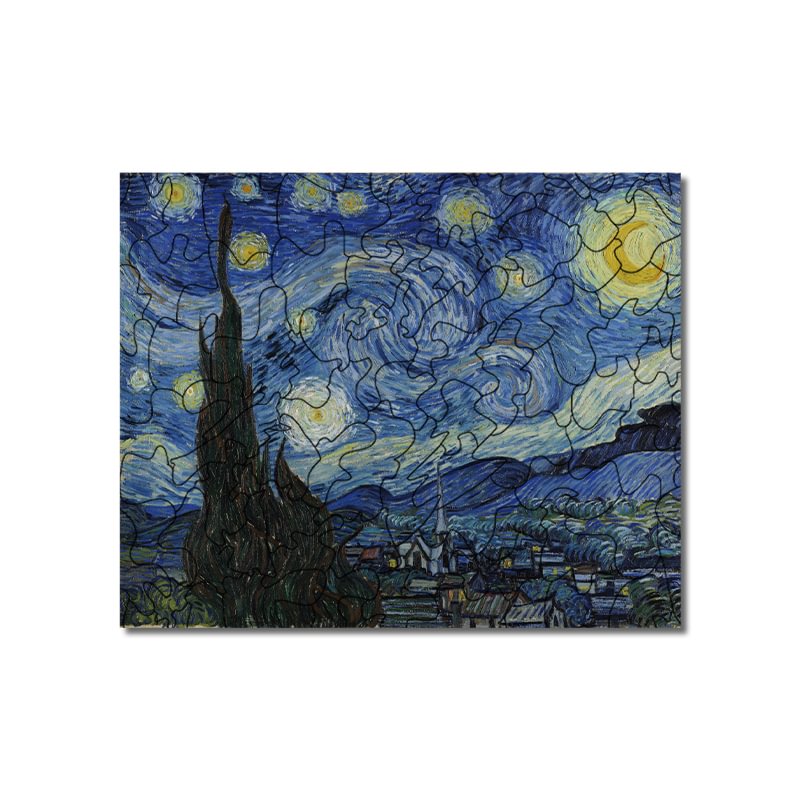 JEFFPUZZLE™-JEFFPUZZLE™ Van Gogh Starry Night Puzzle