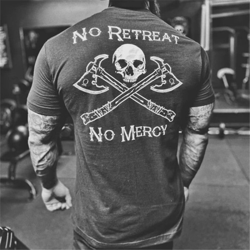 Livereid No Retreat No Mercy Men's T-shirt - Livereid