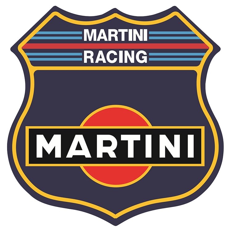 martini - Shield Shape Tin Sign - 30*30CM
