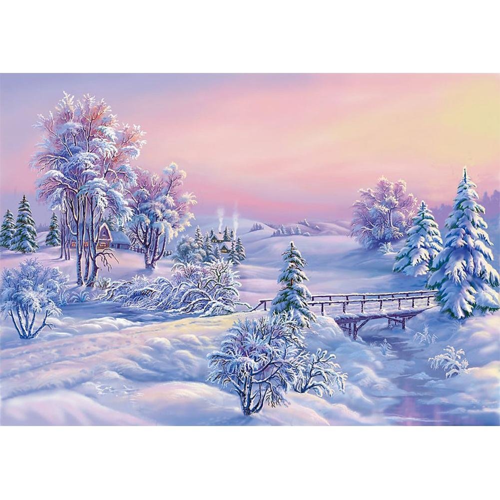 Snow Scenery   (Snow04) Diamond Painting 40*30cm