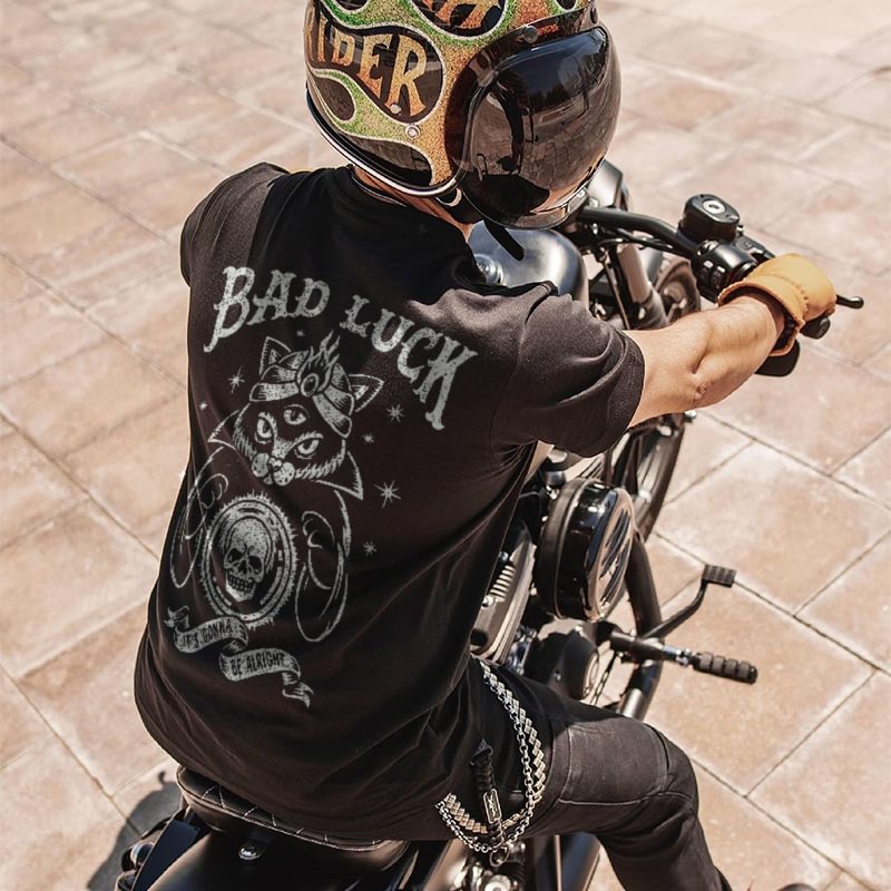 UPRANDY Bad Luck Prophet Skull Printed Men's T-shirt -  UPRANDY