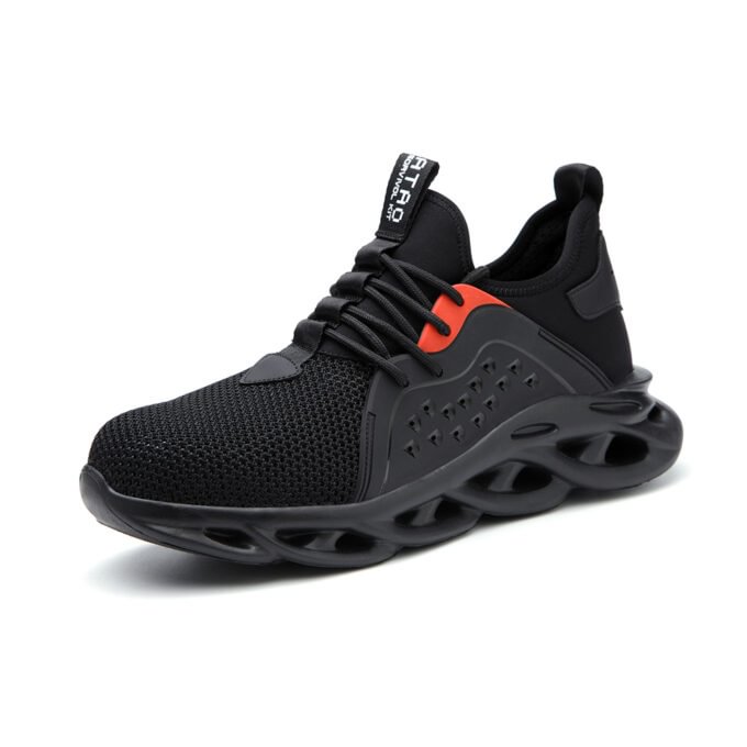 Black Safety Trainers Shoes Steel Toe Shoes